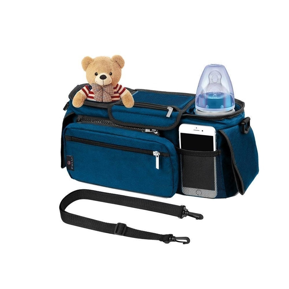New Baby Stroller Organizer Bag Universal - Blue Bag